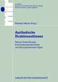 Cover: Ausl&auml;ndische Direktinvestitionen: - Springer Gabler