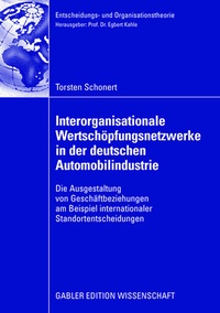 Abbildung von: Interorganisationale Wertschöpfungsnetzwerke in der deutschen Automobilindustrie - Springer Gabler