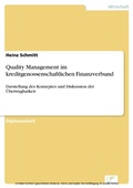 Cover: Quality Management im kreditgenossenschaftlichen Finanzverbund - diplom.de