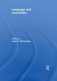 Enlarge image Cover: Language and Journalism - Routledge