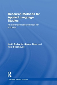 Enlarge image Cover: Research Methods for Applied Language Studies - Routledge