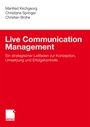 Cover: Live Communication Management - Springer Gabler