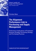 Cover: The Alignment Performance Link in Purchasing and Supply Management - Springer Gabler