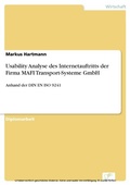 Cover: Usability Analyse des Internetauftritts der Firma MAFI Transport-Systeme GmbH - diplom.de