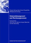 Cover: Unternehmungswert und Rechnungswesen - Springer Gabler