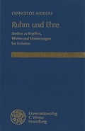 Cover: Ruhm und Ehre - Universit&auml;tsverlag Winter