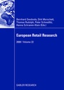 Cover: European Retail Research - Springer Gabler