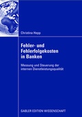 Cover: Fehler und Fehlerfolgekosten in Banken - Springer Gabler