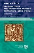Cover: In primum librum 'Artis rhetoricorum Aristotelis' Commentaria - Universit&auml;tsverlag Winter