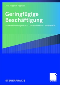 Abbildung von: Geringfügige Beschäftigung - Springer Gabler