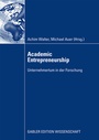 Cover: Academic Entrepreneurship - Springer Gabler