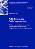 Cover: Anforderungen an Sanierungskonzepte - Springer Gabler