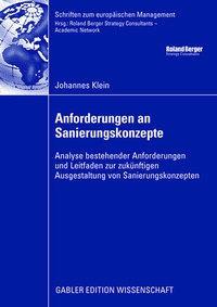 Abbildung von: Anforderungen an Sanierungskonzepte - Springer Gabler