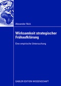 Cover: Wirksamkeit strategischer Fr&uuml;haufkl&auml;rung - Springer Gabler
