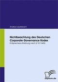 Abbildung von: Nichtbeachtung des Deutschen Corporate Governance Kodex - Diplomica Verlag