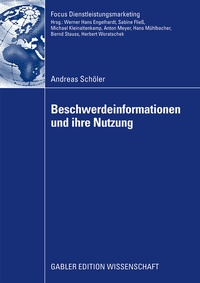 Abbildung von: Beschwerdeinformationen und Ihre Nutzung - Springer Gabler