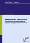 Cover: Angebotsprozess, Preiskalkulation, Wirtschaftlichkeitsberechnung - Diplomica Verlag