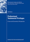 Cover: Professional Testimonial Privileges - Springer Gabler