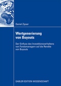 Cover: Wertgenerierung von Buyouts - Springer Gabler