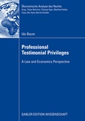 Cover: Professional Testimonial Privileges - Springer Gabler