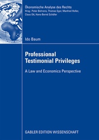 Abbildung von: Professional Testimonial Privileges - Springer Gabler