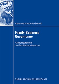 Abbildung von: Family Business Governance - Springer Gabler