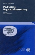 Cover: Paul Celans Ungaretti-&Uuml;bersetzung - Universit&auml;tsverlag Winter