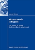 Cover: Wissenstransfer in Clustern - Springer Gabler