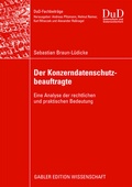Cover: Der Konzerndatenschutzbeauftragte - Springer Gabler