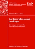 Cover: Der Konzerndatenschutzbeauftragte - Springer Gabler