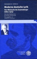 Cover: Moderne deutsche Lyrik - Universit&auml;tsverlag Winter