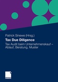 Cover: Tax Due Diligence - Springer Gabler