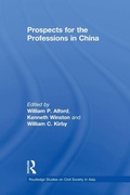 Cover: Prospects for the Professions in China - Routledge