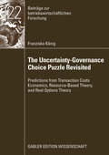 Cover: The Uncertainty-Governance Choice Puzzle Revisited - Springer Gabler
