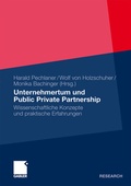Cover: Unternehmertum und Public Private Partnership - Springer Gabler