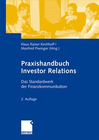 Abbildung von: Praxishandbuch Investor Relations - Springer Gabler