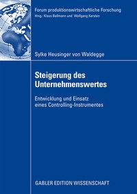 Abbildung von: Steigerung des Unternehmenswertes - Springer Gabler