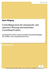 Abbildung von: Controllingsystem für strategische und operative Planung internationaler Consulting-Projekte - diplom.de