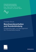 Cover: Beschwerdeverhalten und Kundenbindung - Springer Gabler