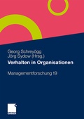 Cover: Verhalten in Organisationen - Springer Gabler