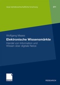 Cover: Elektronische Wissensm&auml;rkte - Springer Gabler