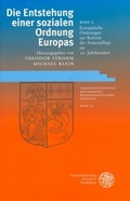 Cover: Die Entstehung einer sozialen Ordnung Europas - Universit&auml;tsverlag Winter