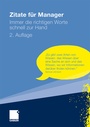 Cover: Zitate für Manager - Springer Gabler