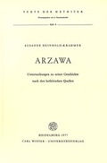 Cover: Arzawa - Universit&auml;tsverlag Winter