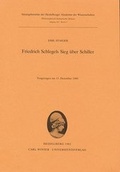 Cover: Friedrich Schlegels Sieg &uuml;ber Schiller - Universit&auml;tsverlag Winter
