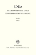 Cover: Edda. Die Lieder des Codex regius nebst verwandten Denkm&auml;lern / Text - Universit&auml;tsverlag Winter