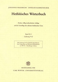 Abbildung von: Hethitisches Wörterbuch / E - Universitätsverlag Winter