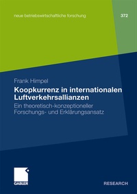 Abbildung von: Koopkurrenz in internationalen Luftverkehrsallianzen - Springer Gabler