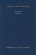 Cover: Heinrich Hallers Bibelzitate - Universit&auml;tsverlag Winter