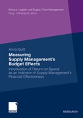 Cover: Measuring Supply Management's Budget Effects - Springer Gabler